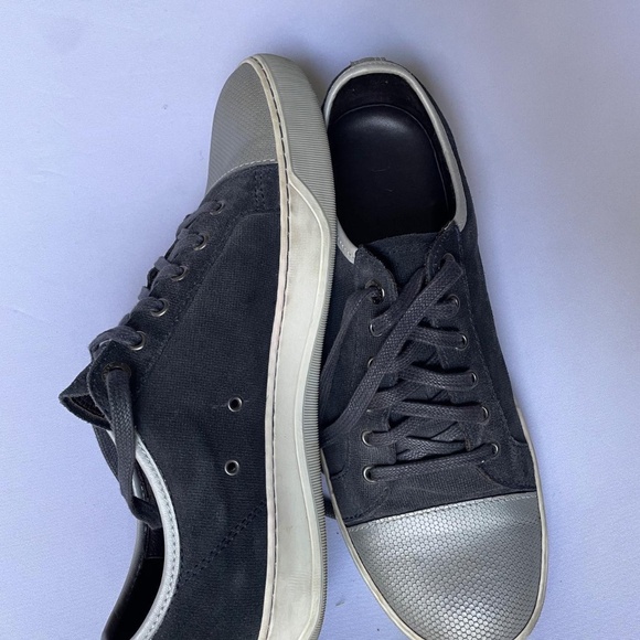 Lanvin suede low-top sneaker - Picture 4 of 7